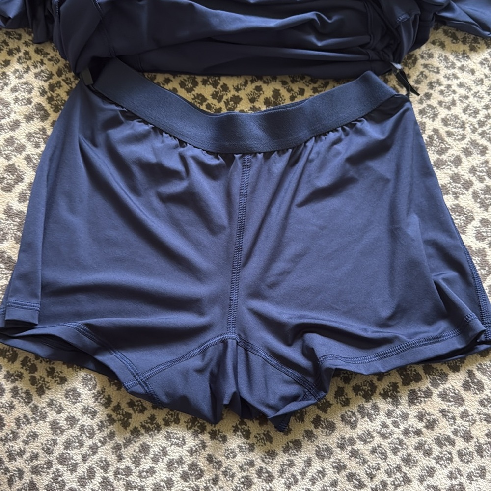 Lady Hagen Solid Navy Blue UV UPF 50+ Long Sleeve Golf Dress - Picture 8 of 8